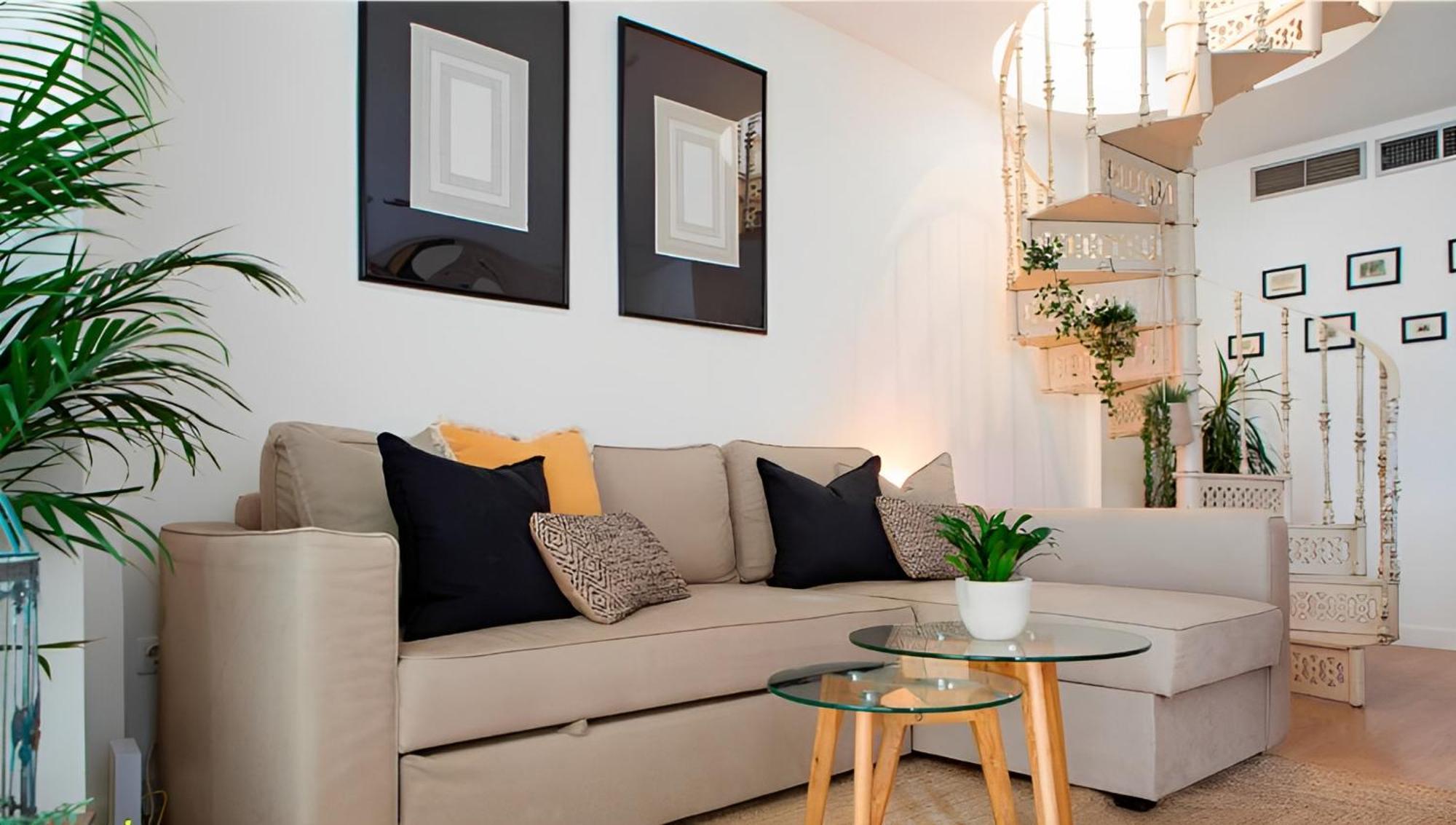Sol Y Malaga - Designer Duplex Con Terraza Y Parkingアパートメント エクステリア 写真